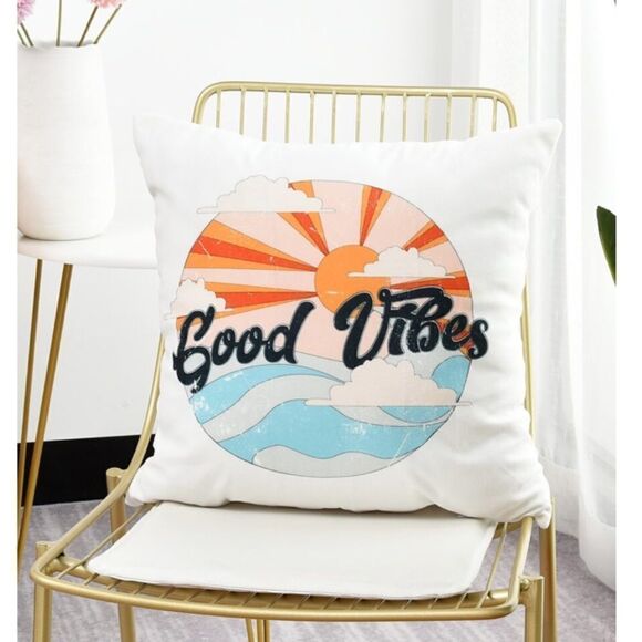 Good Vibes Pillow Cover - Picture 2 of 5